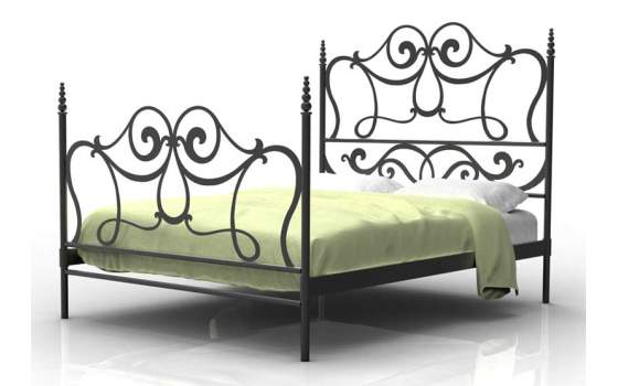 Cama de Forja con Postes Agata