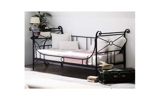 Cama Divan Forja Atenas con Respaldo