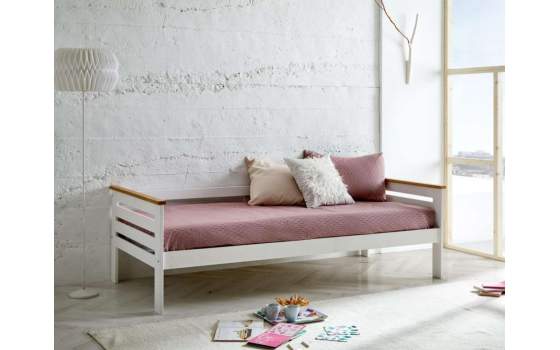 Cama Divan de 90 cm Juvenil 2 Acabados Alba Serie Ariebo