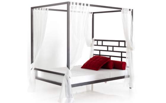 Cama Dosel Forja Roma Sin Cortinas