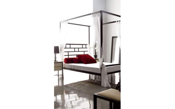 Cama Dosel Forja Roma Sin Cortinas