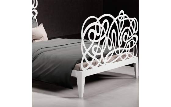 Cama Forja Acero Moderna Pie Alto Colchones 90 a 200 Algarabia