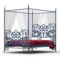 Cama Forja Con Dosel Isis