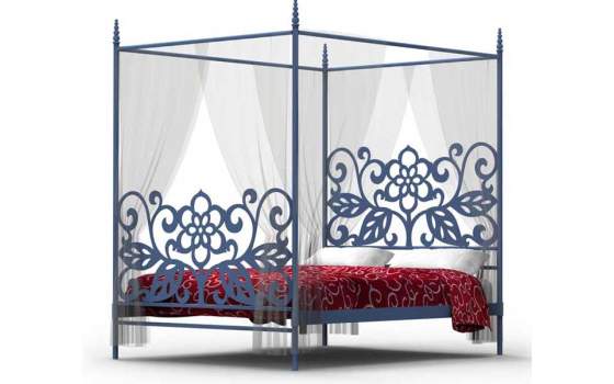 Cama Forja Con Dosel Isis