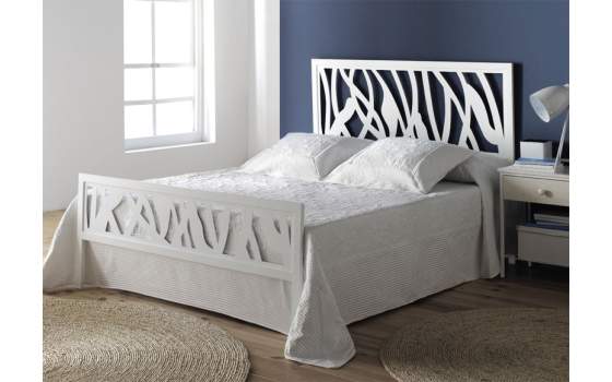 Cama Forja Gama Blanca Ramas