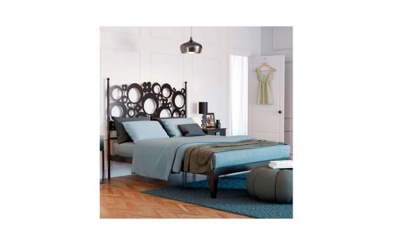 Cama Forja Moderna Base Colchones desde 90 a 200 Serie Lina