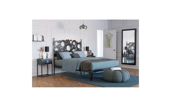 Cama Forja Moderna Base Colchones desde 90 a 200 Serie Lina