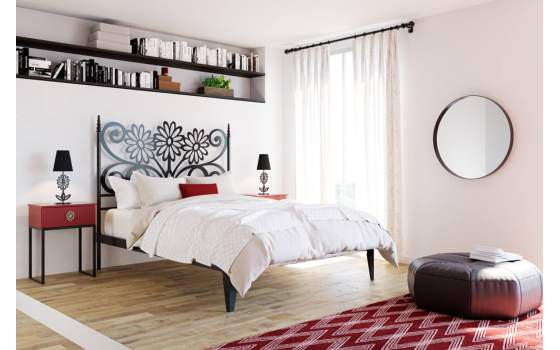 Cama Forja Modernista Colchones desde 90 a 200 Serie Maya