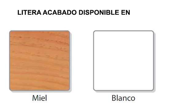 Cama Litera Alta Pino Sin Cajon Serie Arievosts