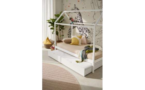 Cama Nido Casita Pino Macizo Serie Ariebo