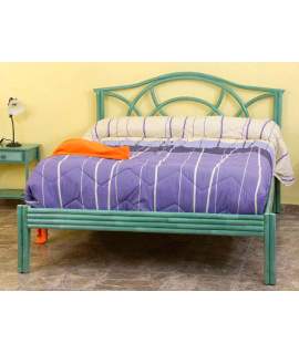 Cama Palos de Rattan Natural en Colores Serie Arnist