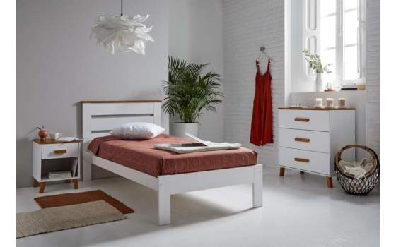 Cama Pino Macizo Juvenil Matrimonio Jade Serie Ariebo