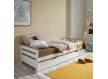 Cama Pino Macizo Blanco Roble Lola Serie Ariebo