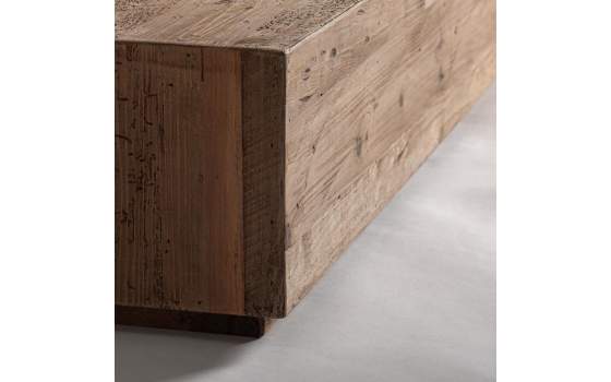 Cama Tatami Madera de Pino Rustica Serie Truel