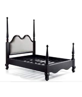 Cama Vintage Negra Sacras Colonial