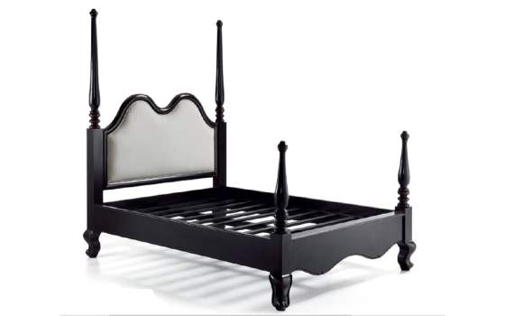 Cama Vintage Negra Sacras Colonial