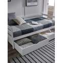 Cama y 2 Cajones Pino Macizo Compact Serie Ariebo
