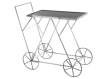 Carrito Camarera Forja Plata Actual Serie Arajan