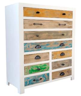 Cómoda Alta Dormitorio de Colores Desgastados Calcuta