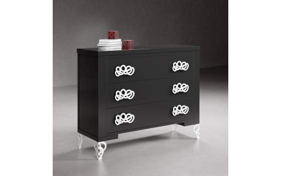 Cómoda Moderna 3 Cajones con tiradores modelo Algarabía