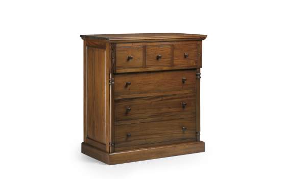 Cómoda Philippe con Talla Columnas 6 Cajones