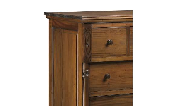 Cómoda Philippe con Talla Columnas 6 Cajones