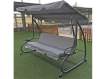 Columpio Balancin 3 Plazas Cama Forja Gris Serie Arient