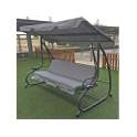 Columpio Balancin 3 Plazas Cama Forja Gris Serie Arient