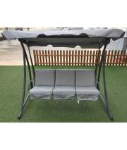 Columpio Balancin 3 Plazas Forja Gris Serie Arient