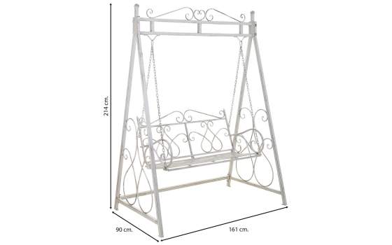 Columpio de Forja Para Exterior Color Blanco Decape Arquest