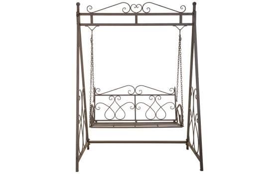 Columpio de Forja Para Exterior Color Oxido Negro Serie Arquest