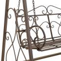 Columpio de Forja Para Exterior Color Oxido Negro Serie Arquest