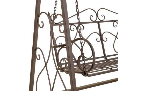 Columpio de Forja Para Exterior Color Oxido Negro Serie Arquest