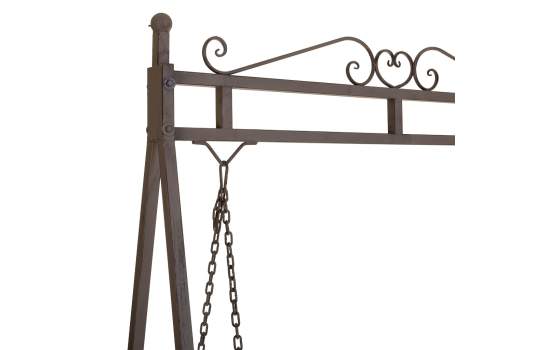 Columpio de Forja Para Exterior Color Oxido Negro Serie Arquest