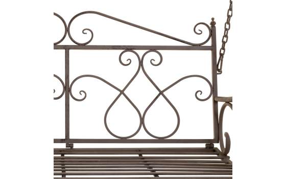 Columpio de Forja Para Exterior Color Oxido Negro Serie Arquest
