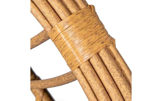 Columpio Jardin Colgante Rattan Sintetico Acero Negro Althaus