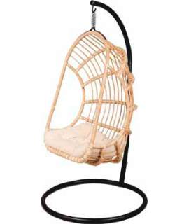 Columpio Rattan Natural con Soporte Alimo