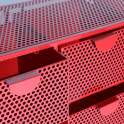 Comoda 12 Cajones Metalicos Rojos Estilo Industrial Serie Arvert