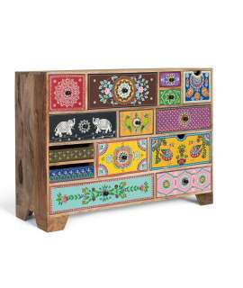 Comoda  14 Cajones Decorados Motivos Orientales Alverit