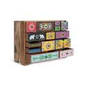 Comoda  14 Cajones Decorados Motivos Orientales Alverit