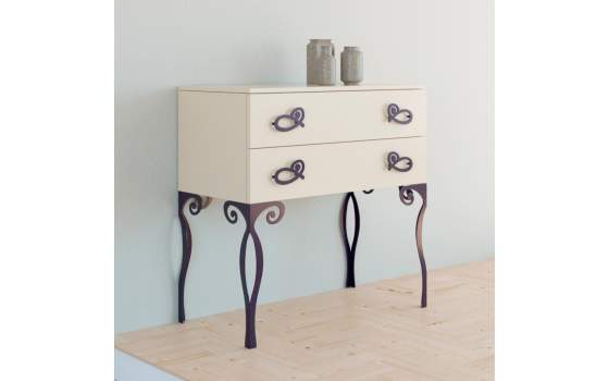 Comoda 2 Cajones Forja Elena