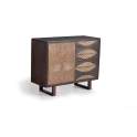 Comoda 3 Cajones 1 Puerta Estilo Contemporaneo Serie Subaya