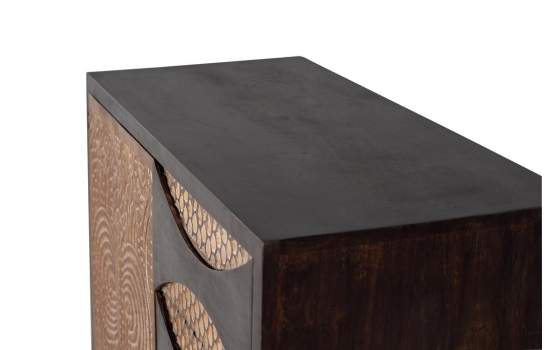 Comoda 3 Cajones 1 Puerta Estilo Contemporaneo Serie Subaya