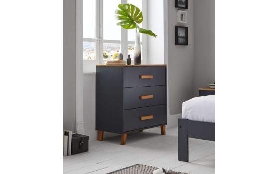 Comoda 3 Cajones 2 Acabados Jade Serie Arredas