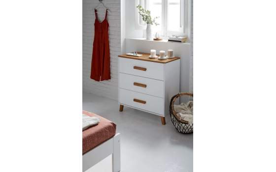 Comoda 3 Cajones 2 Acabados Jade Serie Arredas