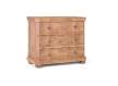 Comoda 3 Cajones Actual Madera Acacia Natural Serie Eriotas