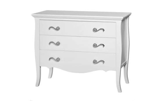 Comoda 3 Cajones Blanca Design