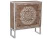 Comoda 3 Cajones Decorados Estilo Oriental Serie Akain