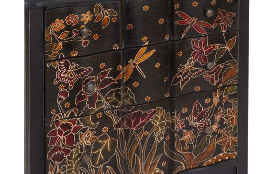 Comoda 3 Cajones Decorados Orientales Serie Batic
