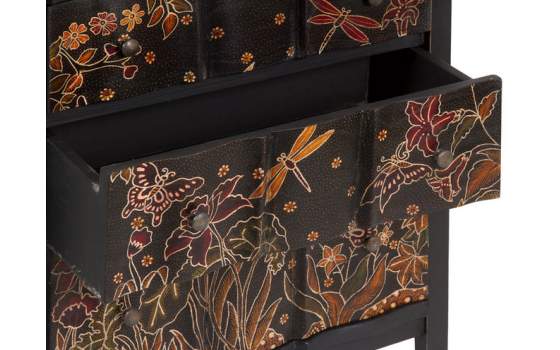 Comoda 3 Cajones Decorados Orientales Serie Batic